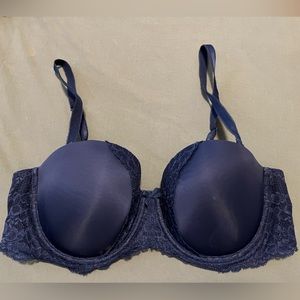 Victoria’s Secret • Dream Angels Multiway Bra • Navy Blue with Lace • Size 36D